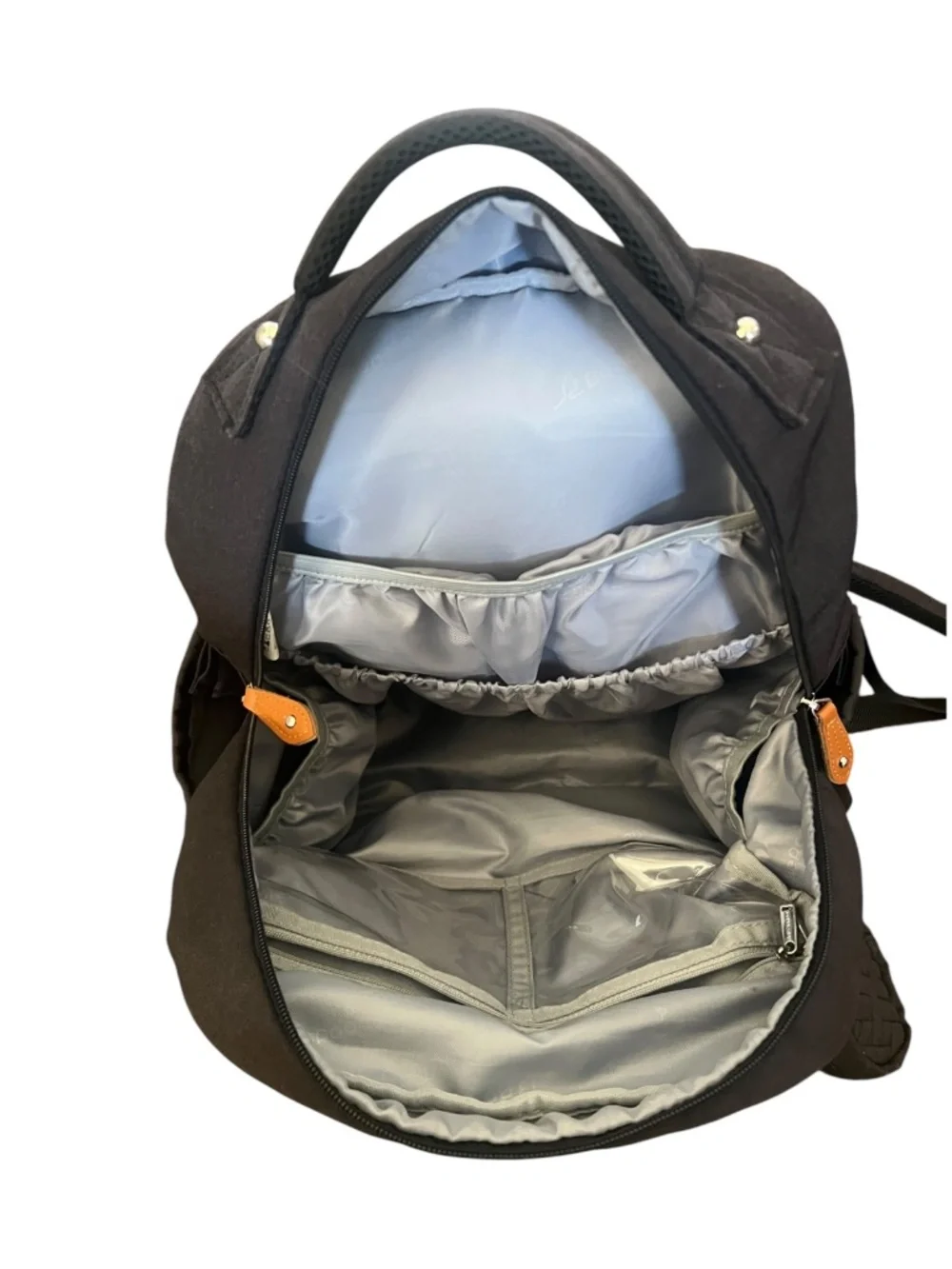 BabbleRoo Black Diaper Bag Backpack Large Capacity Travel Baby Bag